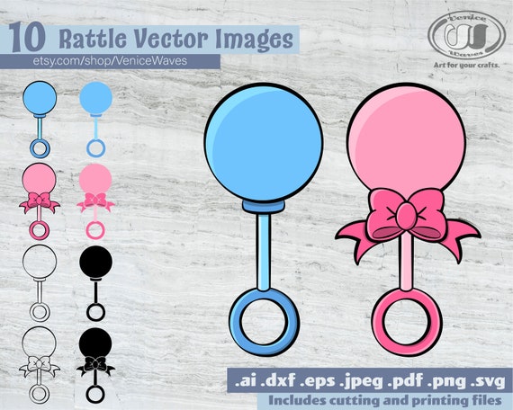 Download Rattle Svg Rattle Cut File Rattle Clipart Rattle Pdf Etsy