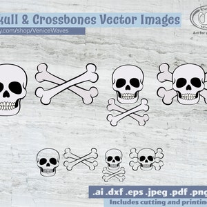 Skull and Crossbones SVG, Skull and Crossbones Cut File, Skull and Crossbones Clipart, Skull and Crossbones PDF, Skull and Crossbones