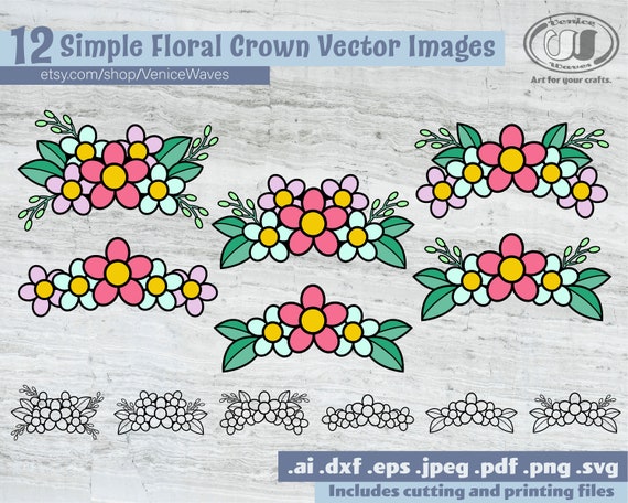 Free Free Simple Flower Crown Svg