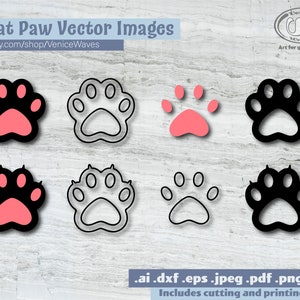 Katttass SVG, katttass klippfil, katttass Clipart, katttass PDF, katttass nedladdning, digital nedladdning, omedelbar nedladdning, Cricut-filer bild 2