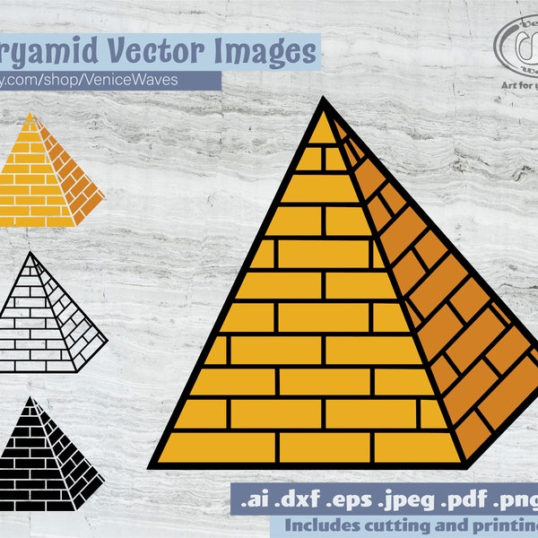 Pyramid SVG, Pyramid Cut File, Pyramid Clipart, Pyramid PDF, Pyramid Download, Digital Download, Instant Download, Cricut Files