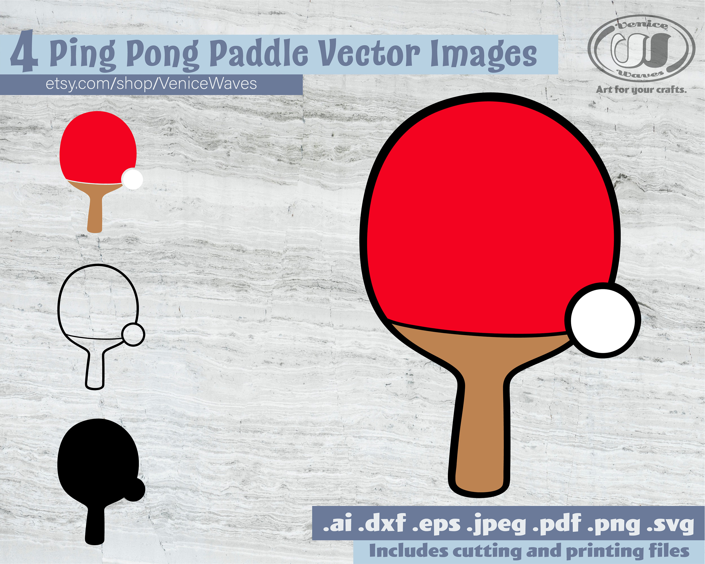 THE ART OF PING PONG Mini Circles 1 Printed Wall-Mountable Ping Pong  ArtTable for Men