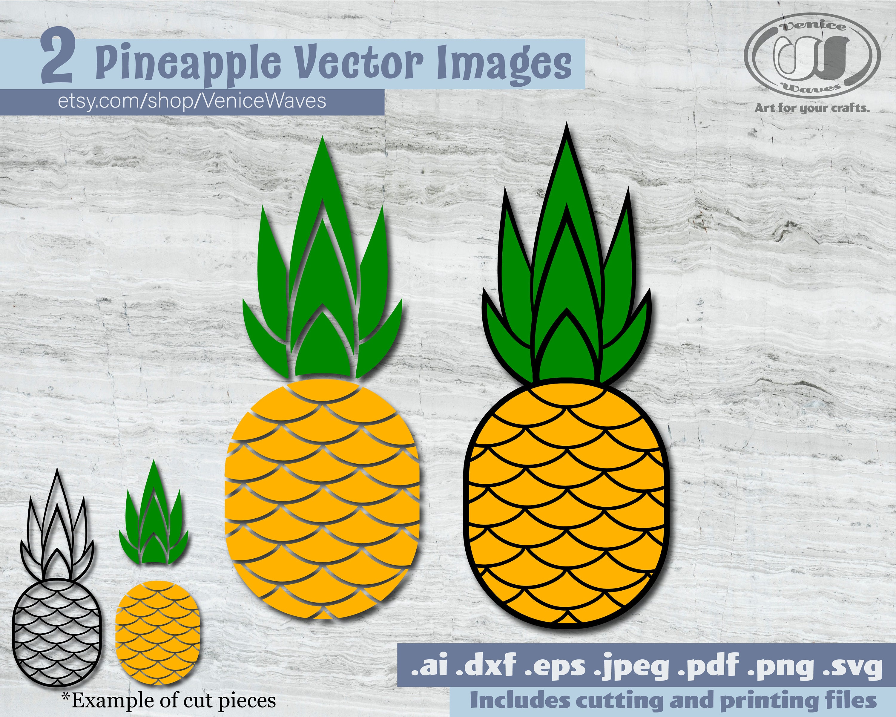 Piña SVG Archivo de Corte de Piña Clipart de Piña Piña PDF - Etsy España
