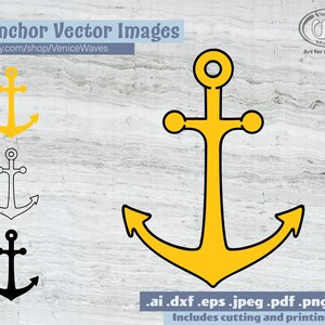 Anchor SVG, Anchor Cut File, Anchor Clipart, Anchor PDF, Anchor Download, Digital Download, Instant Download, Cricut Files, Silhouette Files
