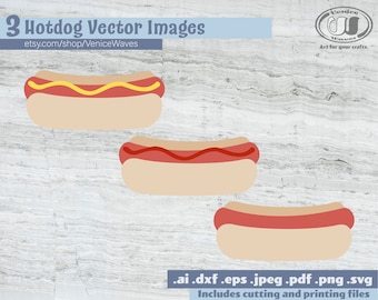 Hot Dog SVG, Hot Dog  Cut File, Hot Dog Clipart, Hot Dog PDF, Hot DogDownload, Digital Download, Instant Download, Cricut Files