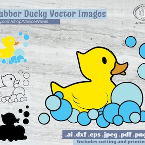 SVG Ducky di gomma, gomma Ducky tagliare File, Clipart Ducky di gomma, gomma Ducky PDF, Rubber Ducky scaricare, Download digitale