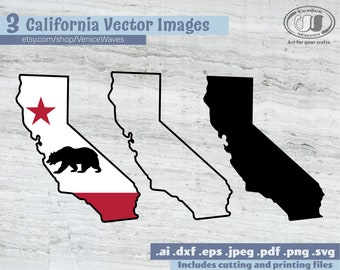 California SVG, California Cut File, California Clipart, California PDF, California Download, Digital Download, Instant Download