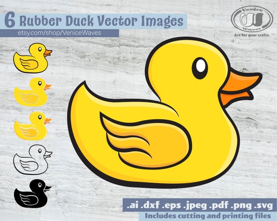 Rubber Duck SVG Rubber Duck Cut File Rubber Duck Clipart | Etsy UK