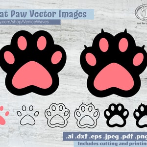 Cat Paw SVG, Cat Paw Cut File, Cat Paw Clipart, Cat Paw PDF, Cat Paw Download, Digital Download, Instant Download, Cricut Files