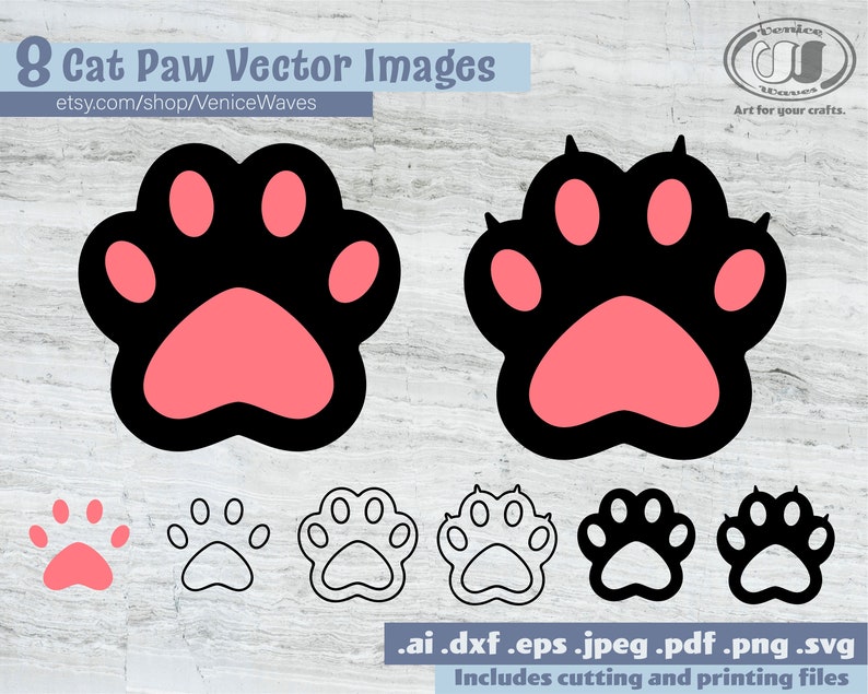 Free Free Cat Paw Svg File 651 SVG PNG EPS DXF File
