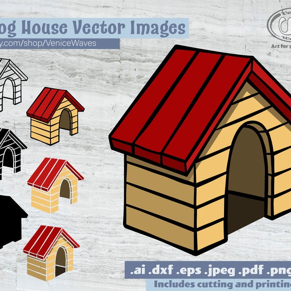 Dog House SVG, Dog House Cut File, Dog House Clipart, Dog House PDF, Dog House Download, Digital Download, Instant Download, Cricut Files