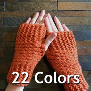 Solid Fingerless Gloves