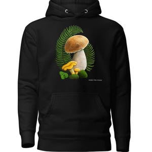 Magical Forest Mushrooms SweatshirtEdible Mushrooms Hoodie, Bolete Mushroom Hoodie