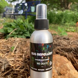 Natural Bug Repellent and Cooling Body Spray - 4oz