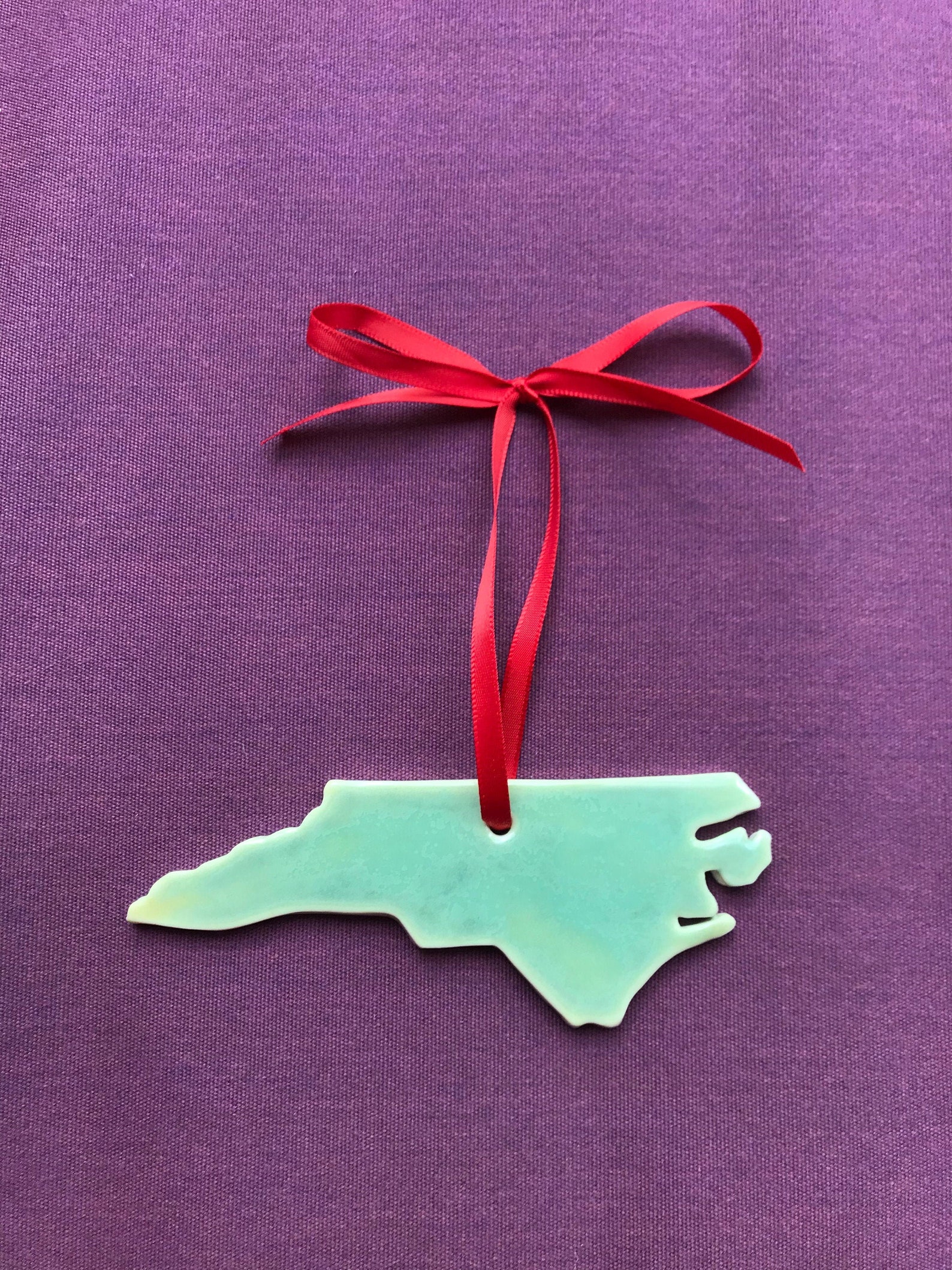 North Carolina Ornament Christmas Ornament Handmade NC Etsy
