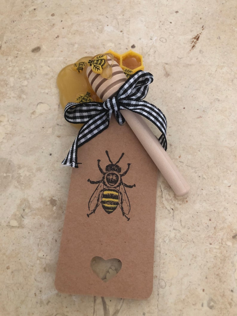 Honey dipper gift tags x4
