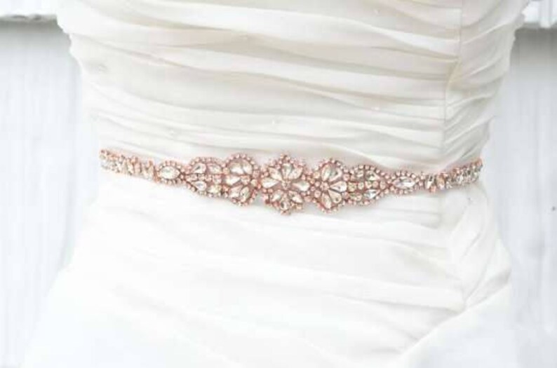Rhinestones Pearls Wedding Dress Belt White Satin Wedding Dress Belt 21