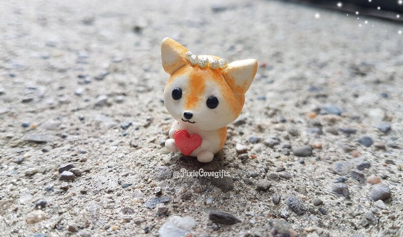 Kawaii Puppy Charm Polymer Clay Charm Shiba Inu Charm Dog Charm Stitch Markers Cute Love Puppy Charm Dog Lover Charm Fox Charm