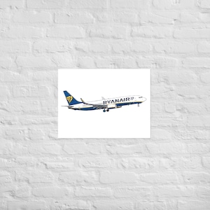 Stampa artistica del Boeing 737 di Ryanair