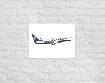 Ryanair Boeing 737 Art Print