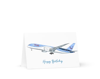 TUI Boeing 787-verjaardagskaart