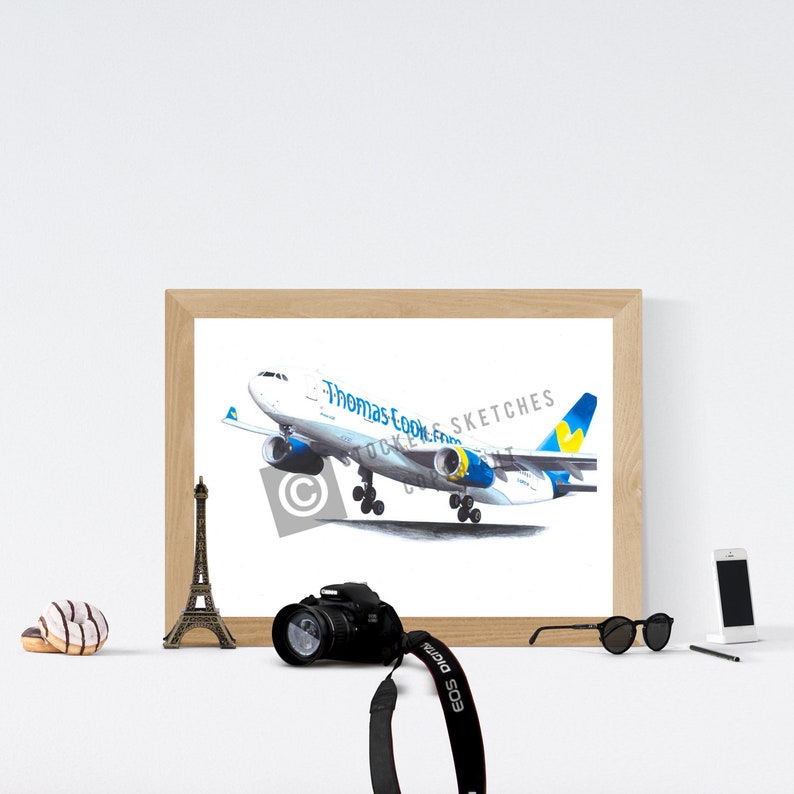 Thomas Cook A330 Artwork Print A4