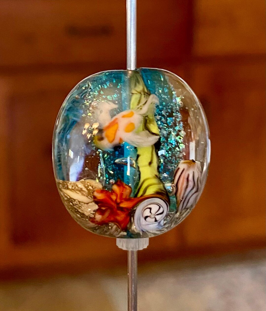Lampwork Glass Bead Focal: Ocean, Fish, Anemone Focal - Etsy