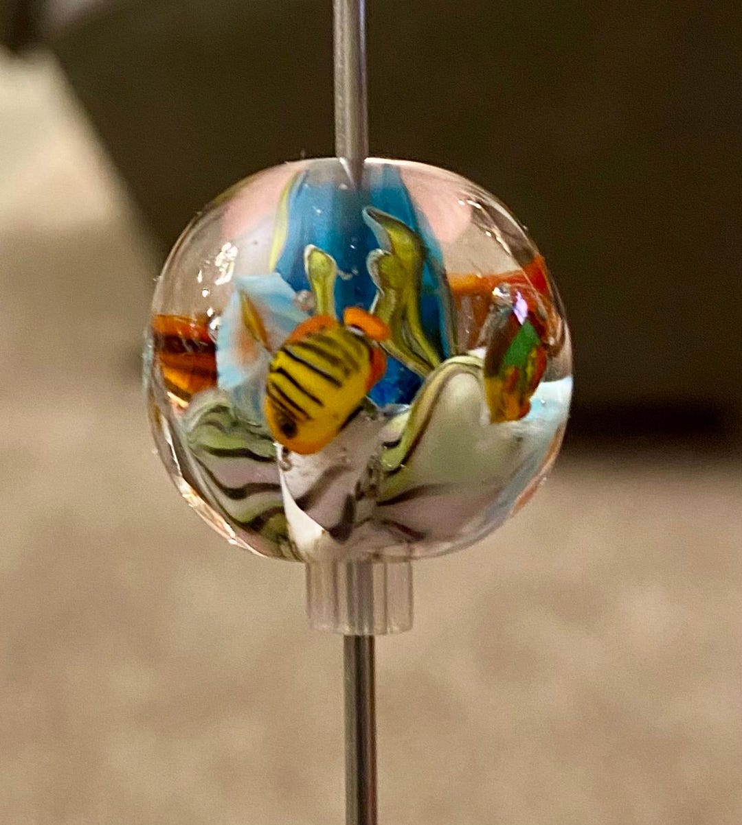 Handmade Lampwork Glass Bead: Ocean Fish Anemone Focal - Etsy