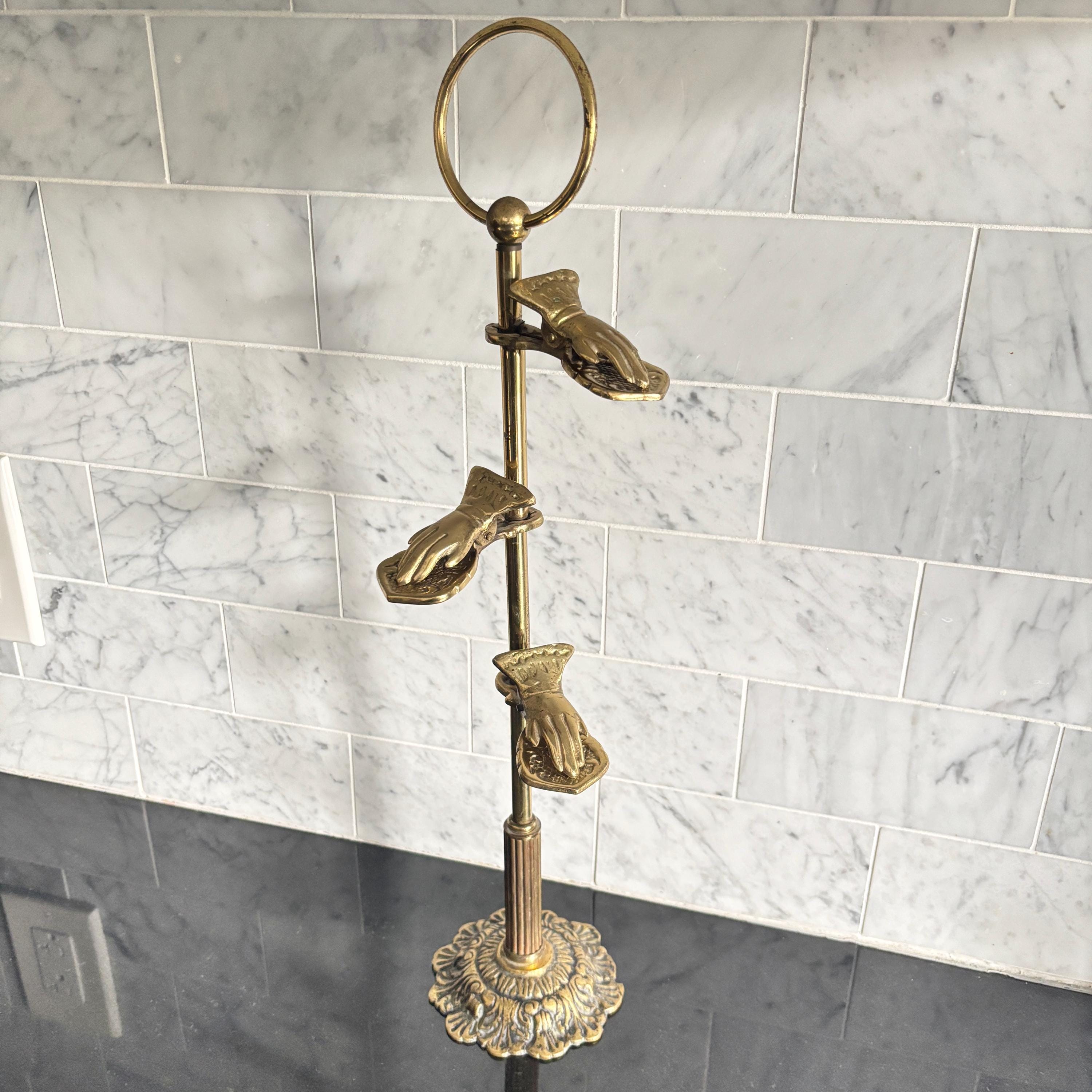 Vintage Brass Hands Clip Stand - Etsy Vintage Brass Hands Clip Stand - Etsy