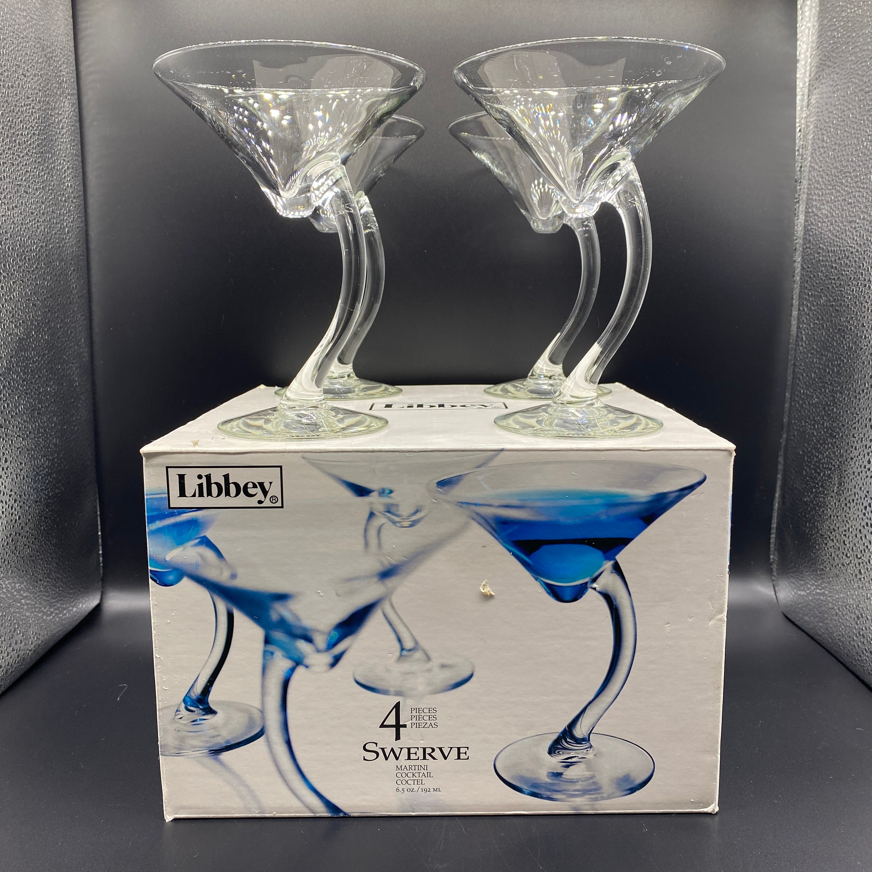 Libbey Swerve Martini Glassware 6.5oz (Set of 4)