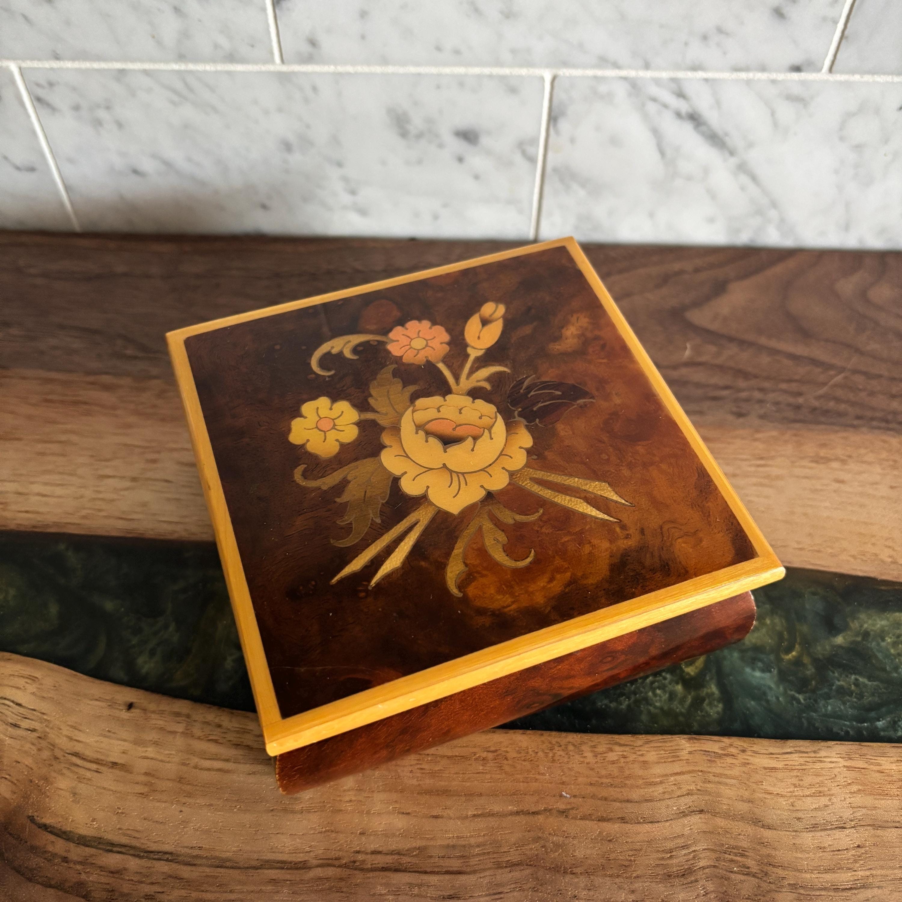 Inlaid Wood Italy - Etsy Canada
