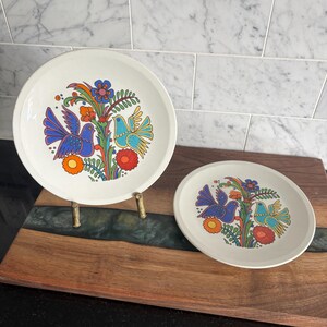 Vintage Pair of Villeroy & Boch Acapulco 6” Bread / Butter Plates