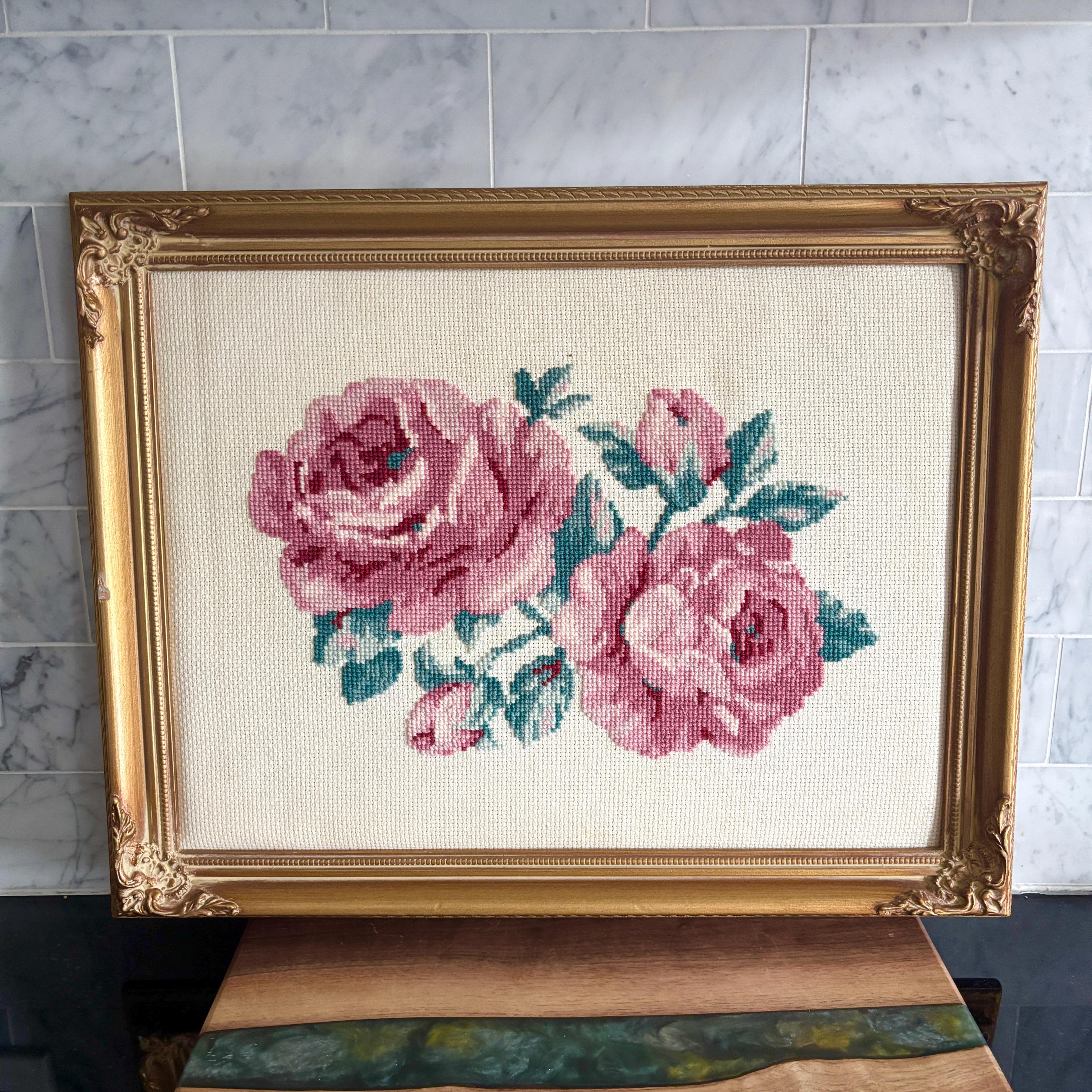 ヨーロッパアート　額縁セット　NEEDLEPOINT Vintage petit point framed products for sale | eBay