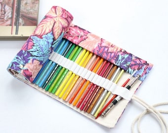 Magenta Handmade Roll Up Pencil Case