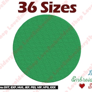Polka Dot Machine Embroidery Design 36 Sizes Circle Mini Dot Filled Tested