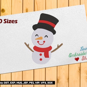 Snowman Christmas Embroidery Design Machine Embroidery Designs 20 Sizes Santa Claus Snowman Sleigh Reindeer Winter Gifts