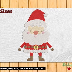 Happy Santa Claus Christmas Embroidery Design Machine Embroidery Designs 20 Sizes Santa Claus Snowman Sleigh Reindeer Winter Gifts
