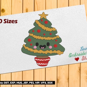 Albero Pinus Natale Ricamo Disegno Macchina Ricamo Disegni 20 Dimensioni Babbo Natale Pupazzo di neve Slitta Inverno Regali 2