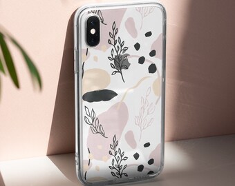 Pale Modern Shapes Case For iPhone 14 Plus 13 Pro Max 12 Mini  7 8 XR SE 2022 Galaxy S22 Cover With Minimal Mid Century Design