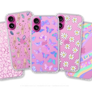 Best Phone Cases For New Pink iPhone 16 and 16 Plus | Clear Cases With Aesthetic Designs | MagSafe Case Options Available