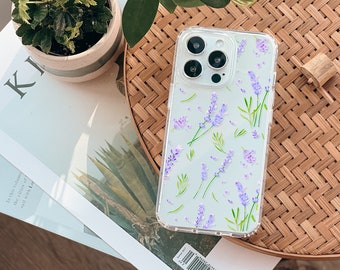 Lavender Phone Case For iPhone 17 16 15 14 13 7 8 SE Galaxy S26 S25
