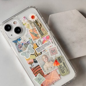 Serendipity Scraps Collage Phone Case For iPhone 15 14 13 Pro Max  12 Mini XR 7 8 SE 2022 Aesthetic Moodboard Design The Urban Flair