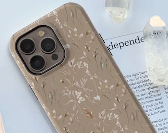 Cute Floral MagSafe Phone Case For iPhone 15 14 13 12 Series (Mini, Plus, Pro Max) Cover With Built In Magnet Design- On Sale!