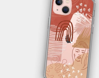 Modern Abstract Trendy Phone Case For iPhone 17 16 15 14 13 7 8 SE Galaxy S26 S25