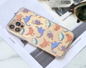 Dinosaur Phone Case For iPhone 15 14 13 Pro Max 12 Mini 11 XR X 7 8 SE 2022 Clear Cover With Design Galaxy S24 Ultra S22 The Urban Flair