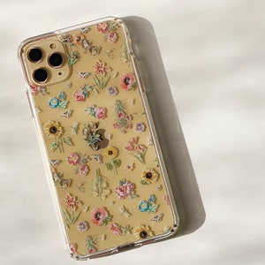 Vintage Botanical Phone Case For iPhone 15 14 13 Pro Max 12 Mini  X XR 7 8 Clear Phone Case With Design Galaxy S24 Phone Cover- On Sale!
