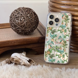 Cute House Plants Phone Case For iPhone 17 16 15 14 13 7 8 S26 S25 Clear Phone Cover With Design Gift Idea For Plant Lover MagSafe