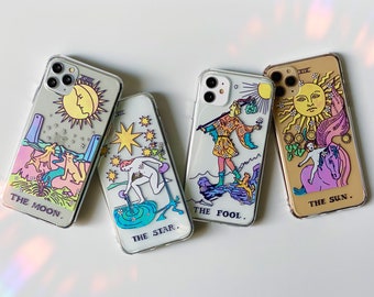 Tarot Card Case iPhone 11 pro max iPhone xr iPhone xs max iPhone 7 plus 8 plus iPhone se2 2020 iPhone 6s iPhone 12 Clear
