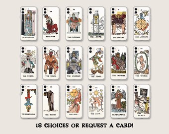 Tarot Card Case iPhone 11 pro max iPhone xr iPhone xs max iPhone 7 plus 8 plus iPhone se2 2020 iPhone 6s iPhone 12 Clear