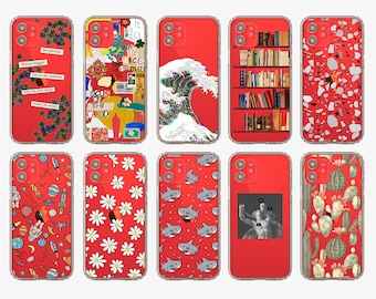 Red Iphone Case Etsy